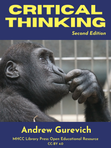Critical Thinking, Second Edition book cover