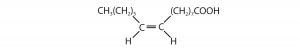 A monounsaturated fatty acid with one cis double bond.