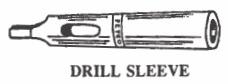 Line drawing of a drill sleeve