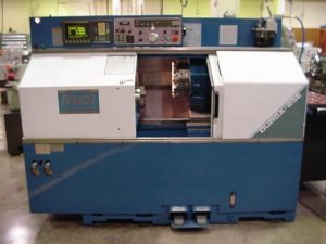 Photograph of CNC Durga 25 Lathe with a CNC controller