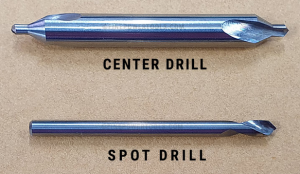 Photo of center and spot drills