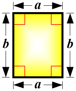 Image of a rectangle indicating equal opposite sides
